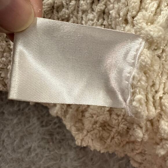 Umgee Medium Cream Open Front Cardigan Oversized Comfort Casual Front Pockets - Picture 8 of 8